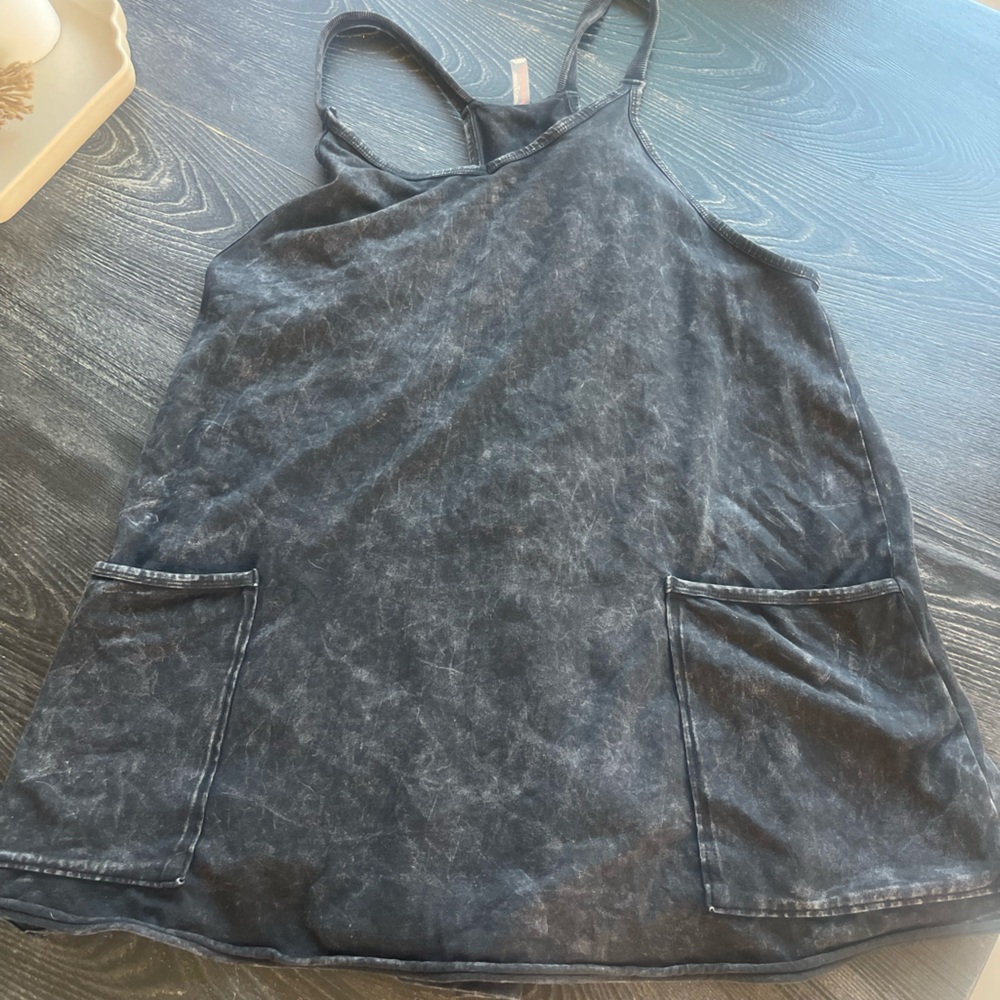 Free People Washed Black Dress